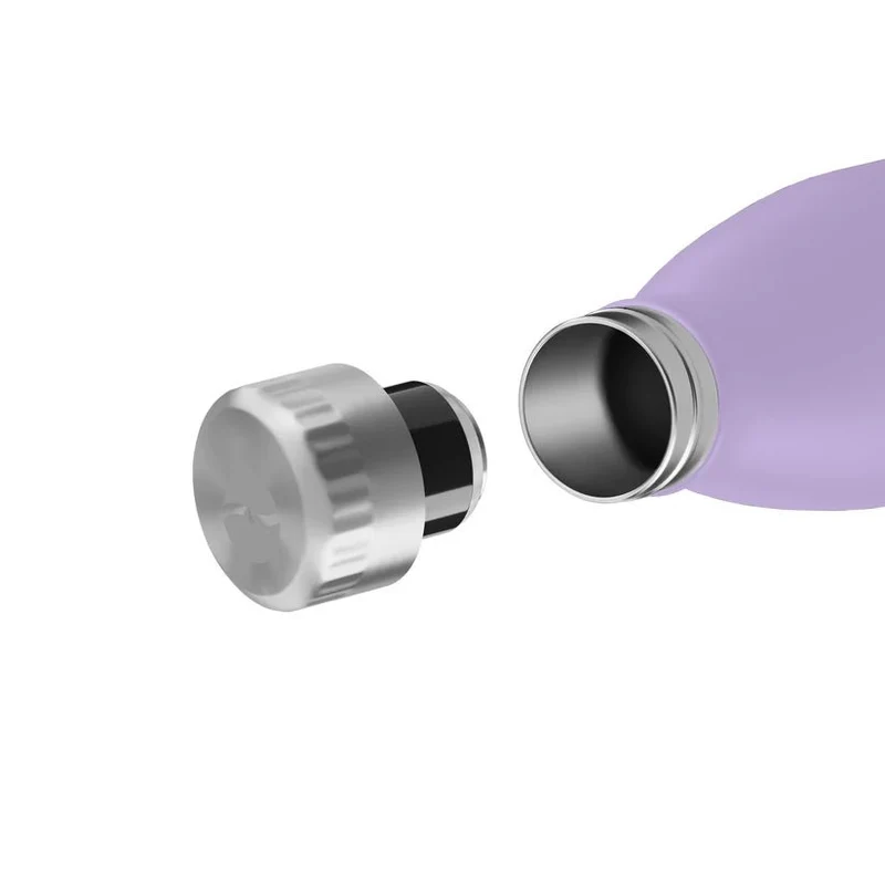 FLSK Trinkflasche aus Edelstahl, lavender, 1000ml, 32cm hoch