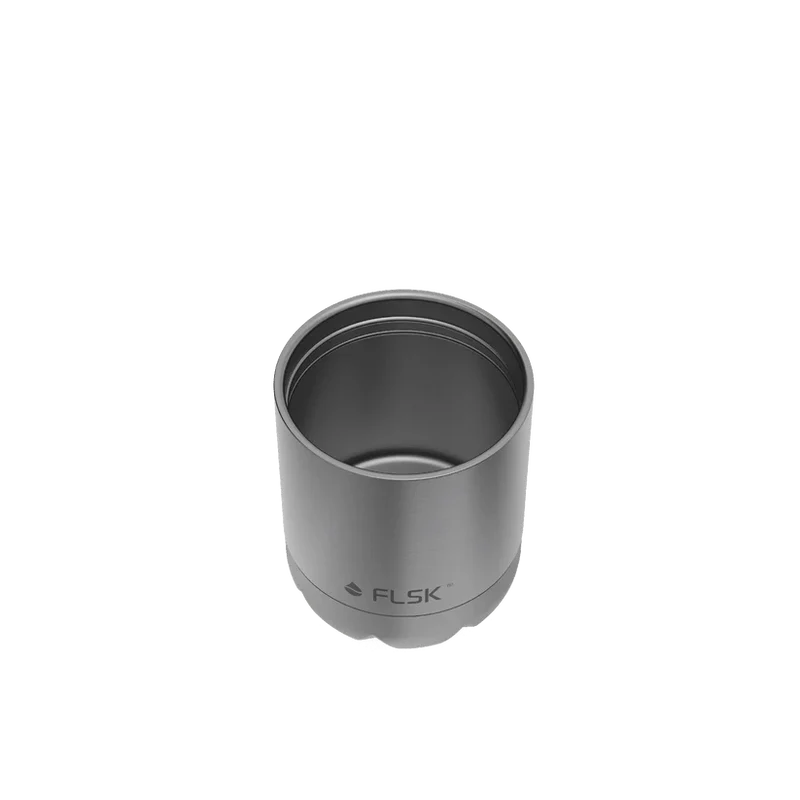 FLSK Trinkflasche mit Becher, stainless, 700ml, 28,8cm hoch