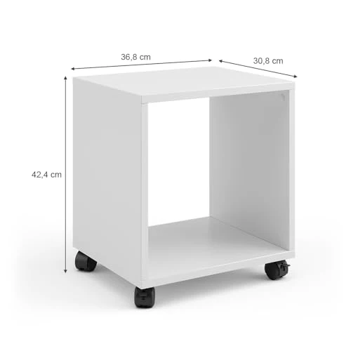 Vicco Rollcontainer für Faltbox Bürocontainer Aktenregal Büroregal Aktenschrank (1 Fach)