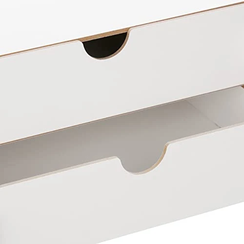 Relaxdays Schreibtisch Organizer MDF, weiß