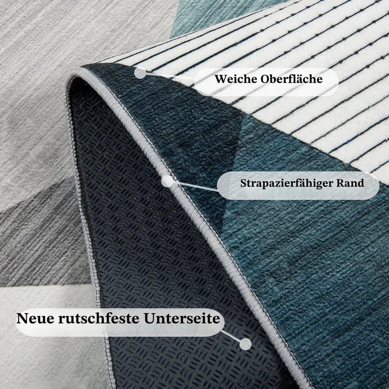 Bodenschutzmatte für Hartböden 120x150cm Stuhlunterlage Gaming Teppich Bodenschutzmatte Bürostuhl Matte Rechteckig Bodenmatte rutschfest Bürostuhlunterlage Stuhlmatten (Mehrfarbig-1)