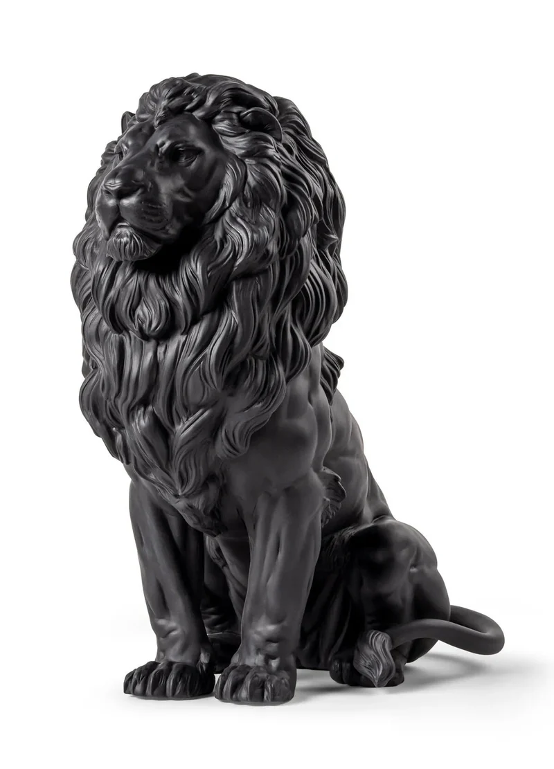 LLADRO® Majestätische Löwen Skulptur Mattschwarz, 43x25x43cm 01009778 - 2025