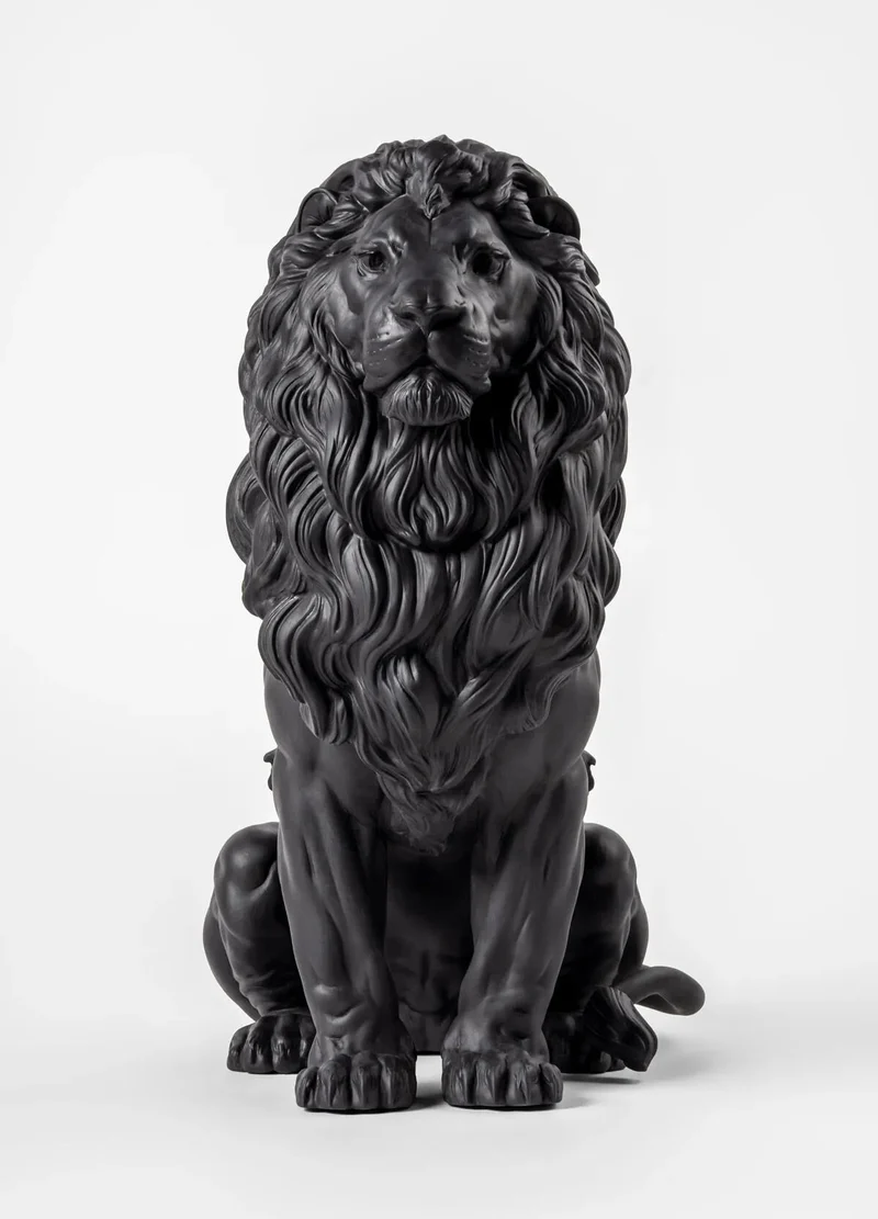 LLADRO® Majestätische Löwen Skulptur Mattschwarz, 43x25x43cm 01009778 - 2025