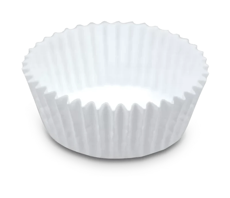 Städter, Papier-Backförmchen weiß, 200 Stück, weiß, D5/7cm / H3cm