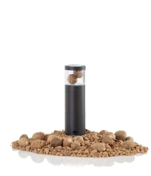 AdHoc, Geschenkset Muskatmühle Muskatino black mit 3 Stck. edle Muskatmühle