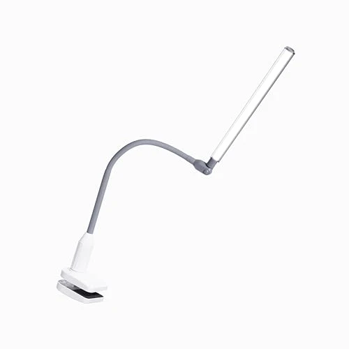 Daylight UnoPro™ Klemmlampe – LED-Klemmleuchte, 95+ CRI, 6000K, 1150 Lux, 4 Helligkeitsstufen, Blendschutzschirm, Flexibler Arm, Robuste Klemme für Lesen, Basteln & Homeoffice, Weiß