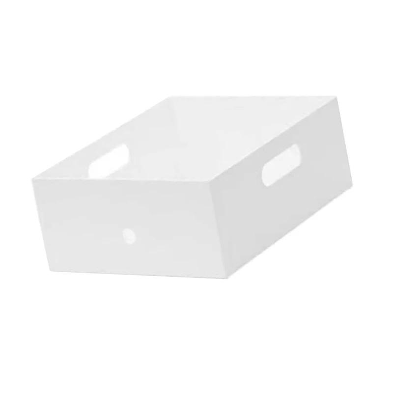 Tragbare Datei-Organizer-Box, Kunststoff-Dokumentenaufbewahrungsbehälter mit Zwei Griffen, Platzsparendes Multifunktionales Design für die Organisation von Schreibtischen, Regalen und