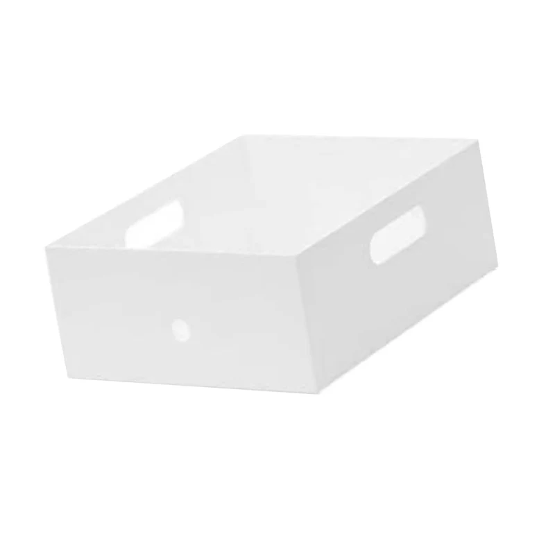 Tragbare Datei-Organizer-Box, Kunststoff-Dokumentenaufbewahrungsbehälter mit Zwei Griffen, Platzsparendes Multifunktionales Design für die Organisation von Schreibtischen, Regalen und