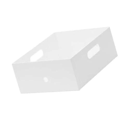 Tragbare Datei-Organizer-Box, Kunststoff-Dokumentenaufbewahrungsbehälter mit Zwei Griffen, Platzsparendes Multifunktionales Design für die Organisation von Schreibtischen, Regalen und
