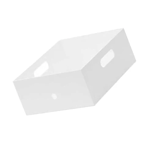 Tragbare Datei-Organizer-Box, Kunststoff-Dokumentenaufbewahrungsbehälter mit Zwei Griffen, Platzsparendes Multifunktionales Design für die Organisation von Schreibtischen, Regalen und