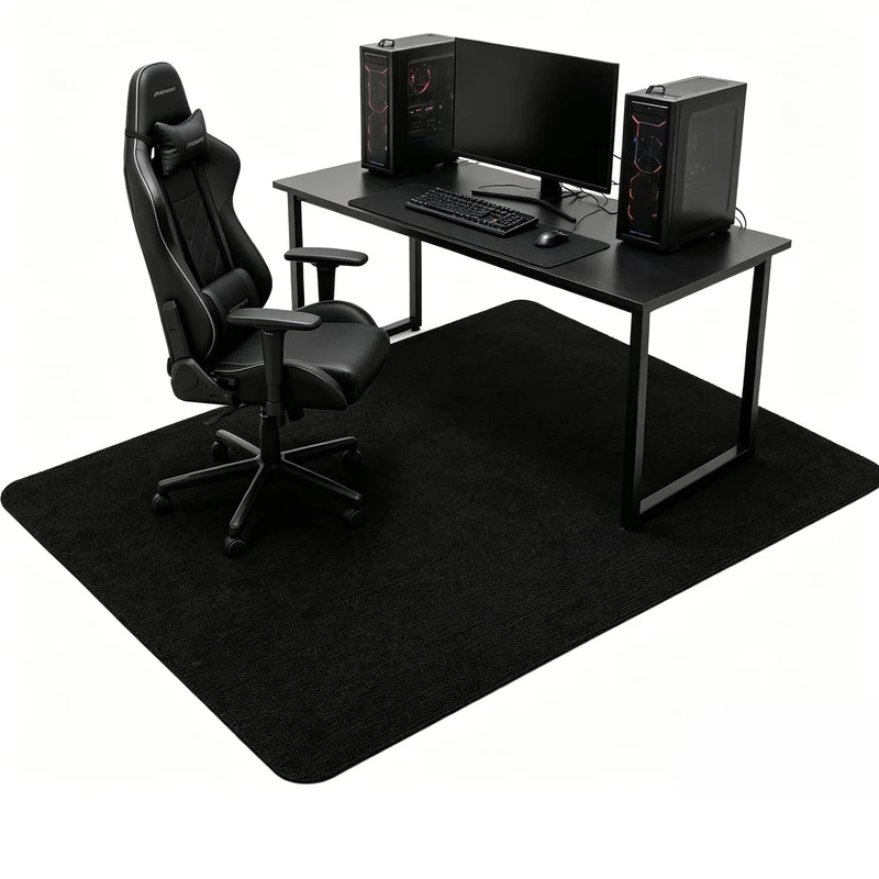 Bürostuhl Unterlage Schreibtischstuhl, 140X90cm Bodenschutzmatte Bürostuhl Teppich Unterlage, Kratzfest Bodenmatte Stuhlunterlage, Schreibtischstuhl Unterlage für Parkett und Hartböden