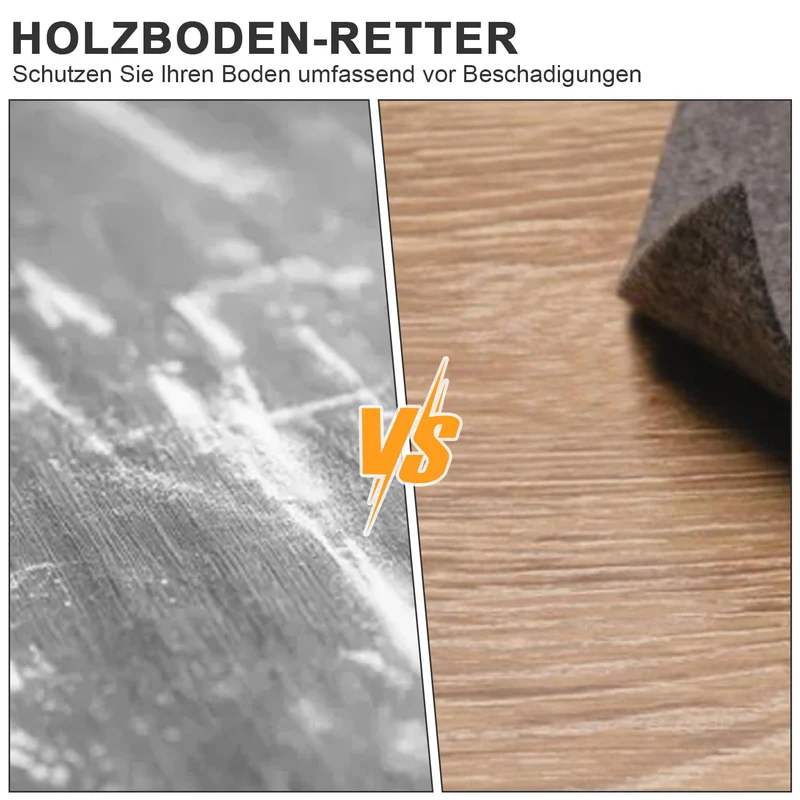 Bürostuhl Unterlage Schreibtischstuhl, 140X90cm Bodenschutzmatte Bürostuhl Teppich Unterlage, Kratzfest Bodenmatte Stuhlunterlage, Schreibtischstuhl Unterlage für Parkett und Hartböden