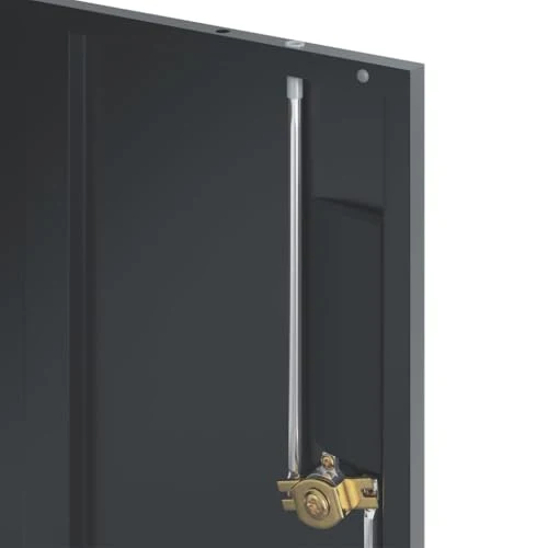 Aktenschrank Anthrazit aus pulverbeschichtetem Stahl 90x40x40 cm abschließbar mit 2 Schlüsseln Büroschrank für Dokumente Ordner und Hängeregister im Arbeitszimmer oder Homeoffice