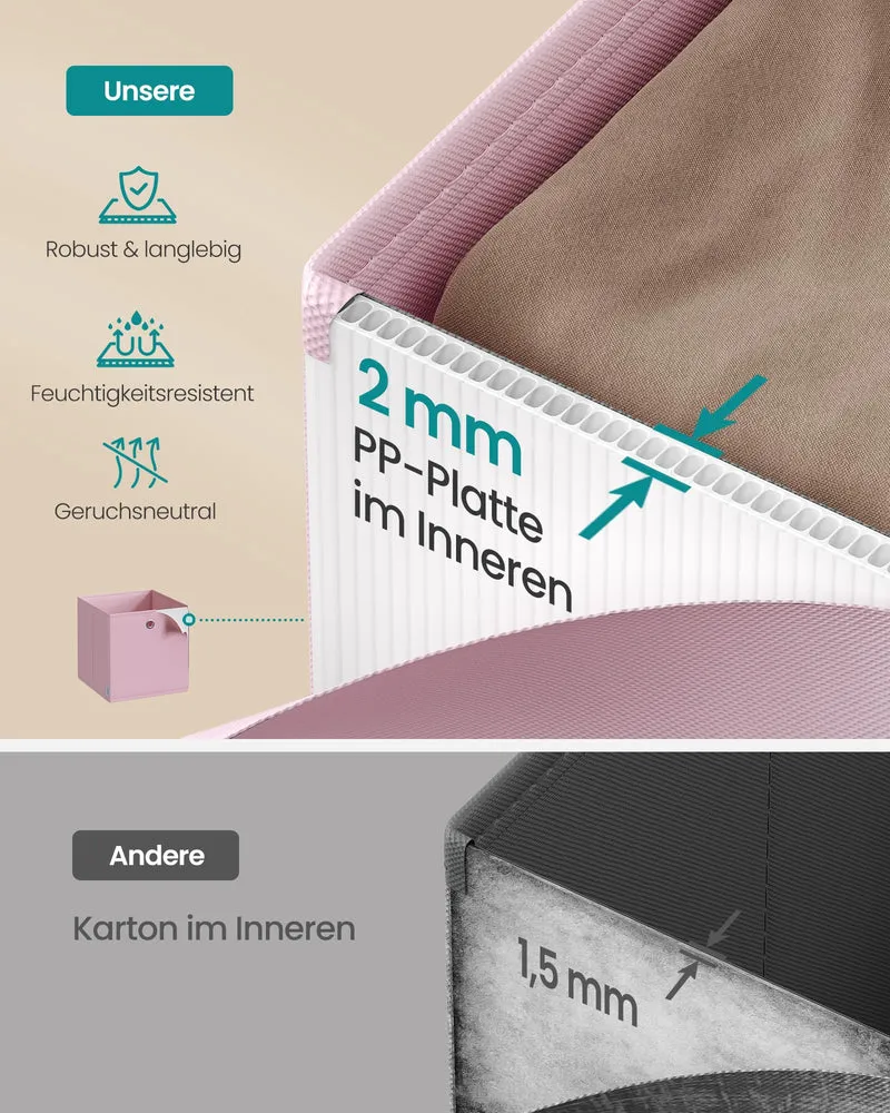 SONGMICS Aufbewahrungsbox, 6er Set, Stoffbox, 30 x 30 x 30 cm