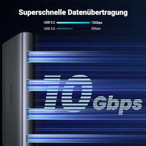 UGREEN Revodok Pro 109 USB C Hub 10Gbps Docking Station HDMI 4K@60Hz