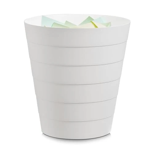 Papierkorb Mülleimer 13,5 Liter Fassungsvermögen (weiß)