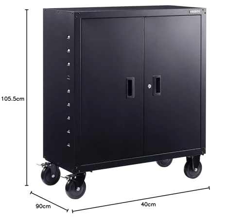 Arebos Aktenschrank | Büroschrank | Lagerschrank | Materialschrank