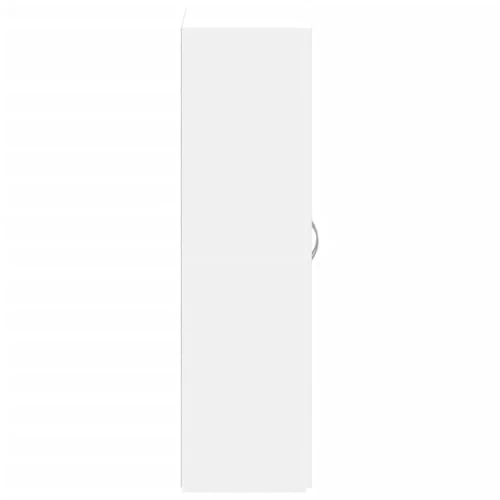Aktenschrank Weiß Holzwerkstoff 60x32x115 cm mit Zwei Türen, Büroschrank für Archivierung und Ordnung, abschließbar, vielseitig für Büro, Arbeitszimmer und Homeoffice geeignet