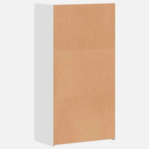 Aktenschrank Weiß Holzwerkstoff 60x32x115 cm mit Zwei Türen, Büroschrank für Archivierung und Ordnung, abschließbar, vielseitig für Büro, Arbeitszimmer und Homeoffice geeignet