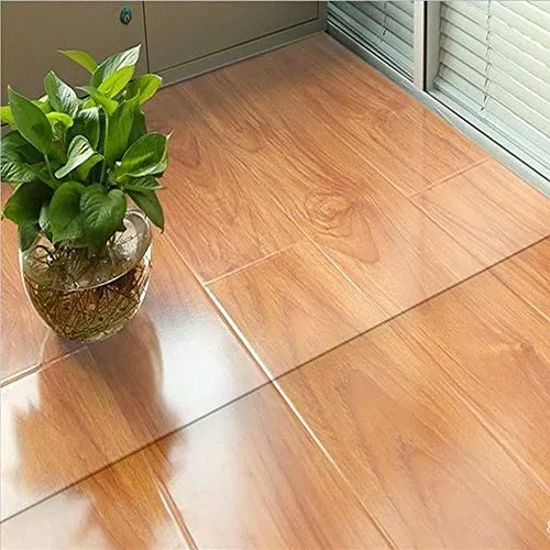 Bodenschutzmatte Bürostuhlunterlage - WUNSCHMAßE - Bodenmatte Stuhlunterlage Transparent Klar Hartboden (60x100)