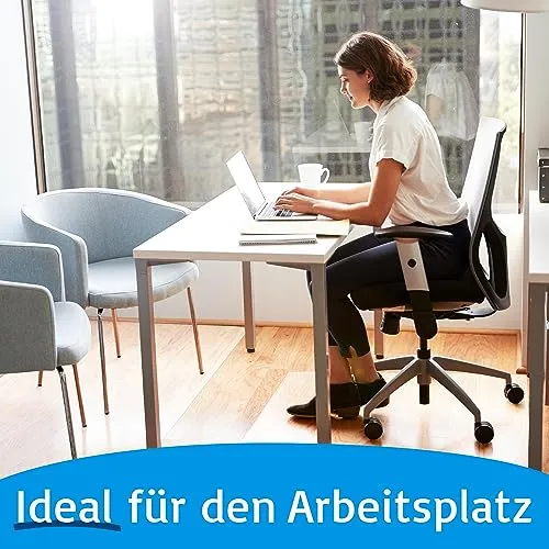 Floordirekt Bürostuhlunterlage Bodenschutzmatte - Bodenmatte Stuhlunterlage - Transparent - Stärke: 1,5 mm - Bodenschutzmatte für Hartböden (Neo, Breite: 150 cm, Länge: 200 cm)