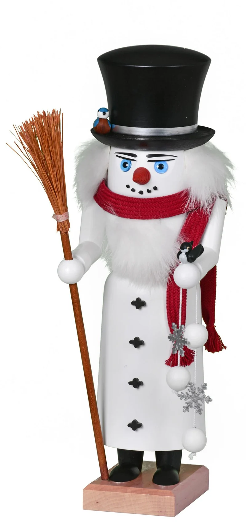 KWO - Nussknacker Schneemann, Holzkunst, 29cm