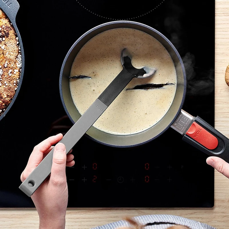 WOLL 'Cook it Lochlöffel - grau - 32,5cm'