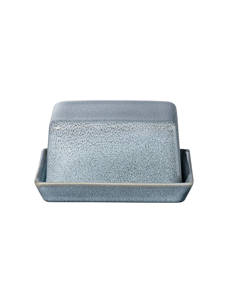 ASA 'Butterdose klein denim, 11 x 8,5 cm, H 6 cm'