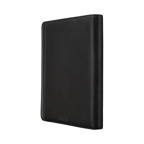 WENGER Venture Schreibmappe mit Tragegriff, Padfolio mit Business-Organizer, 10 Zoll Tabletfach, Polyester/Vinyl, A4-Notizbuch, Damen Herren, Schwarz, 611710