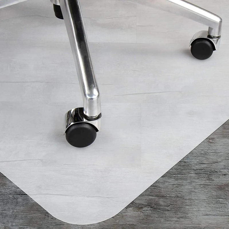 OfficeMarshal Bodenschutzmatte in Trendfarben | 90 x 120 cm für Hartböden | ohne schädliche Weichmacher und PVC | Größe und viele Farben zur Auswahl (Semi-transparent/Milchig)