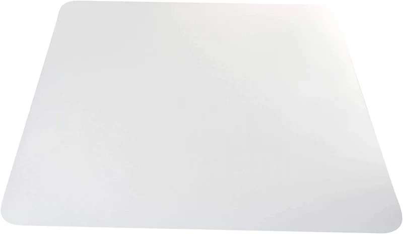 OfficeMarshal Bodenschutzmatte in Trendfarben | 90 x 120 cm für Hartböden | ohne schädliche Weichmacher und PVC | Größe und viele Farben zur Auswahl (Semi-transparent/Milchig)