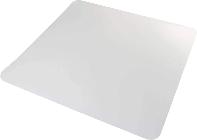 OfficeMarshal Bodenschutzmatte in Trendfarben | 90 x 120 cm für Hartböden | ohne schädliche Weichmacher und PVC | Größe und viele Farben zur Auswahl (Semi-transparent/Milchig)