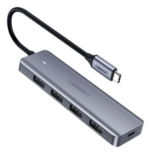 UGREEN USB C Hub mit 4 Ports USB 3.0 OTG Adapter mit Stromversorgung(15cm)
