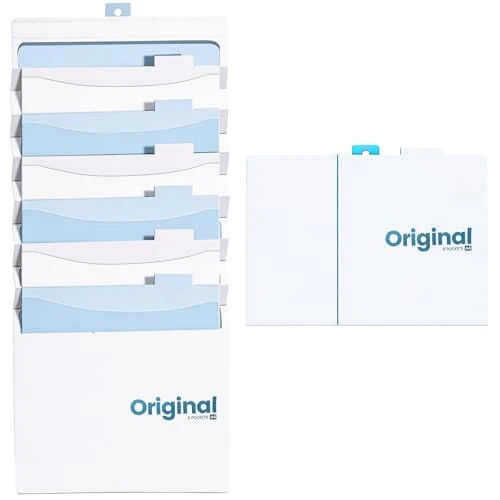 Zeitschriftenhalter Wand,A4 Wandorganizer Hängend mit 6 Hängetaschen,Magazinhalter Wand Tragbarer und Faltbarer für Schulunterlagen,Briefe,Bücher,Zeitungen und Korrespondenz (Blau)