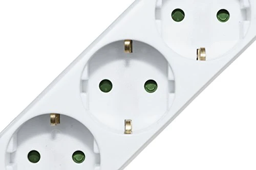 Meister Steckdosenleiste 3-fach - 3er-Set - 1,4 m Kabel - weiß - mit Schalter - IP20 Innenbereich / Steckerleiste / Mehrfachsteckdose / Tischsteckdose / Tido 3-fach / 7430590