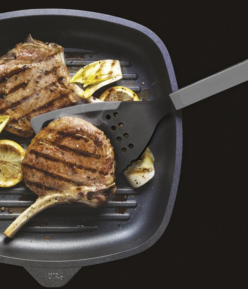 WOLL 'Cook it Jumbo-Pfannenwender - grau - 35cm'