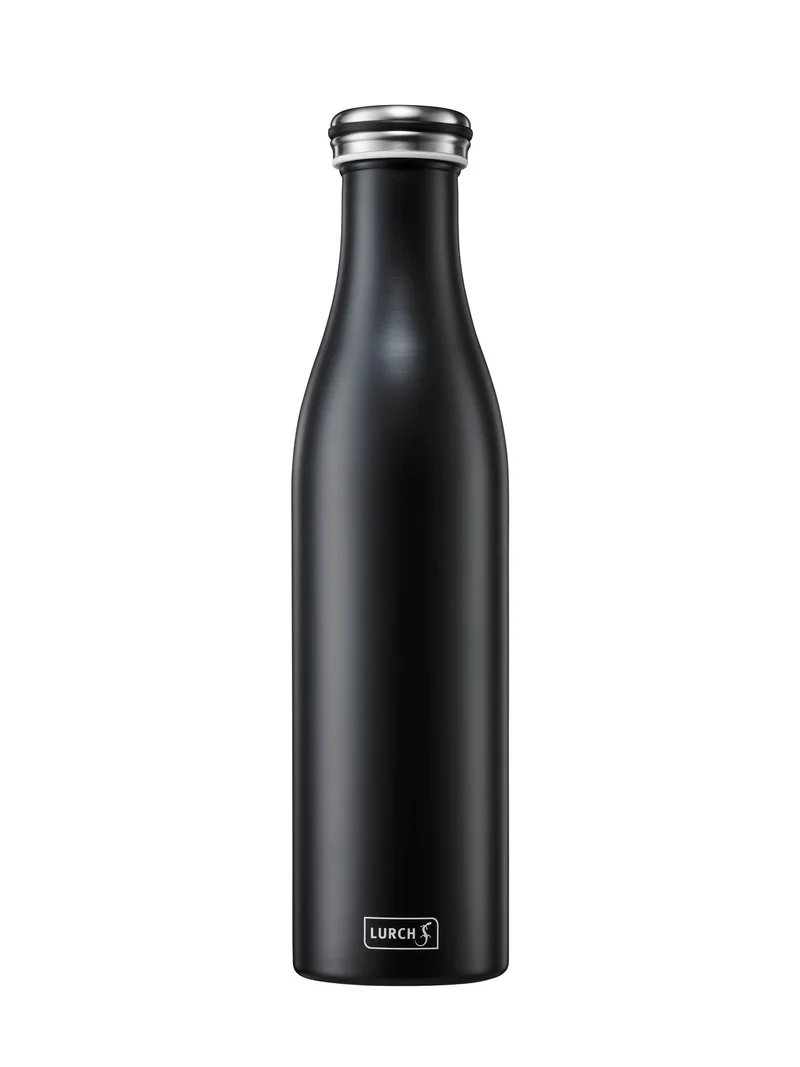 LURCH Isolier-Flasche Edelstahl 0,75l mattschwarz