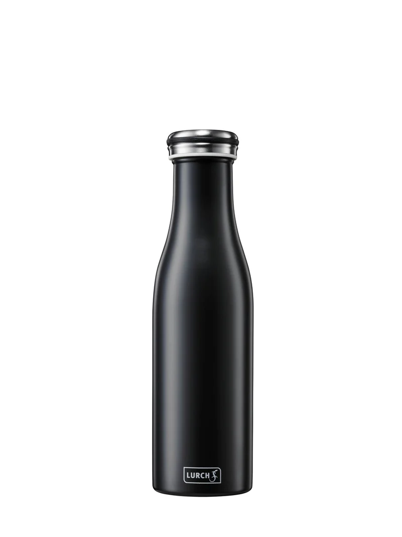 LURCH Isolier-Flasche Edelstahl 0,5l mattschwarz