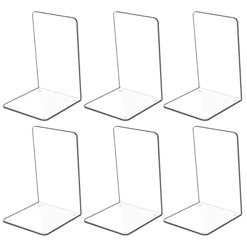 3 Paar groß Buchstütze Buchstützen aus Acryl