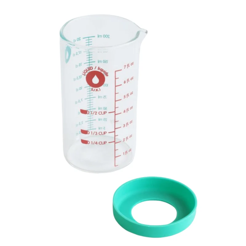 pebbly - Messbecher mit Silikonboden 20 cl - blau