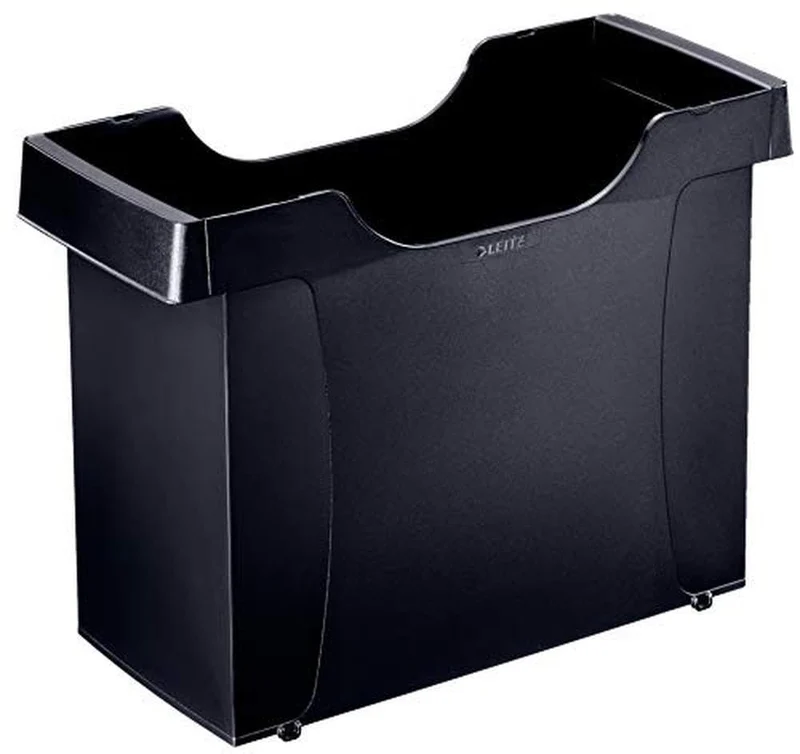 Leitz Hängemappenbox Uni-Box A4, Für bis zu 20 gefüllte A4 Hängemappen, Schwarz, Plus Serie, 19080095