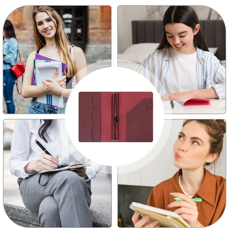 A5 Tagebuchhülle aus PU-Leder, Retro-Stil, für Notizbücher