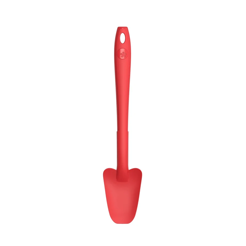 Restelöffel 20cm, KochBlume, Silikon, Edelstahl, rot