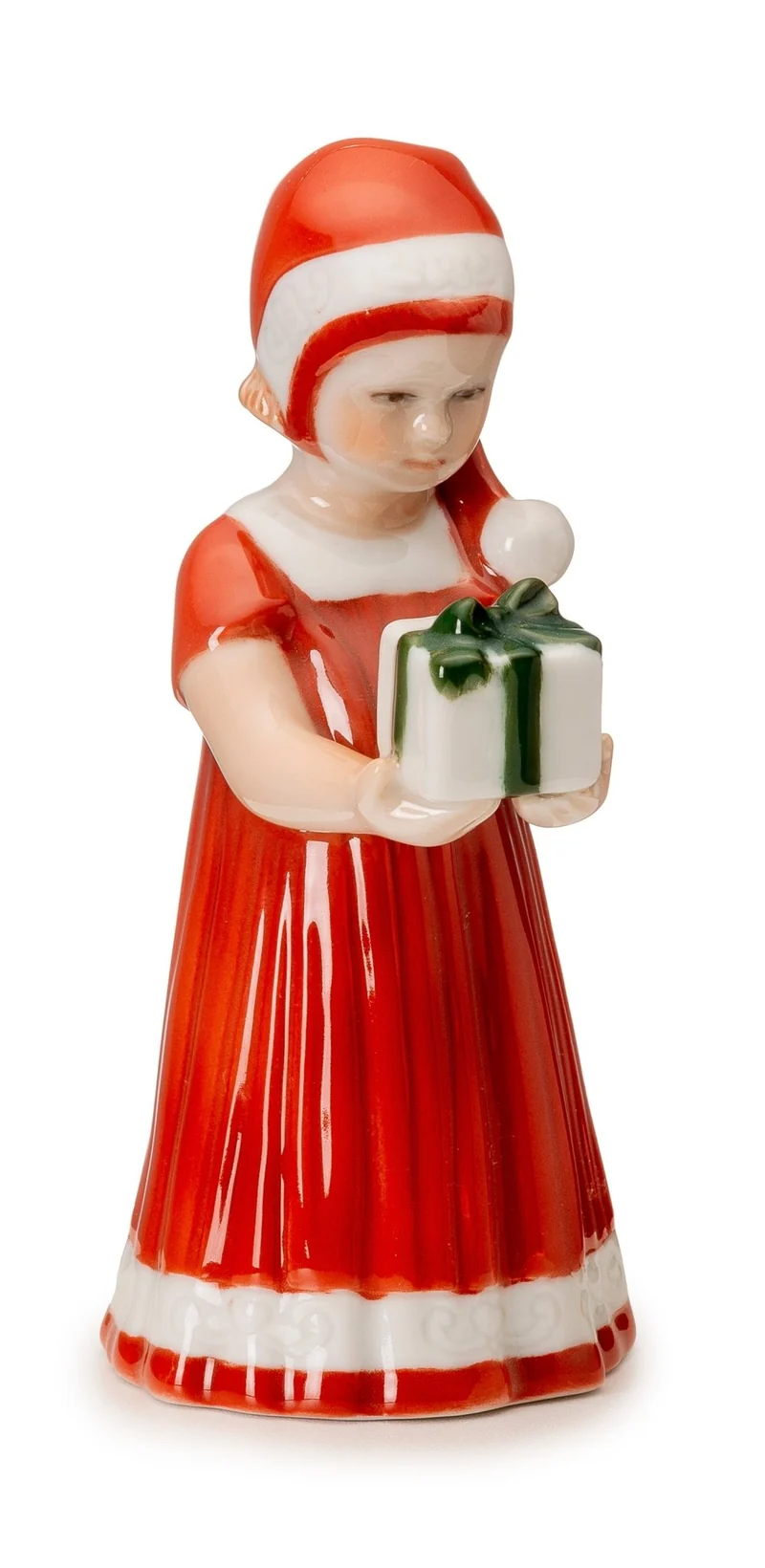 Royal Copenhagen Weihnachten 'Elsa mit Mini-Geschenk - rot'