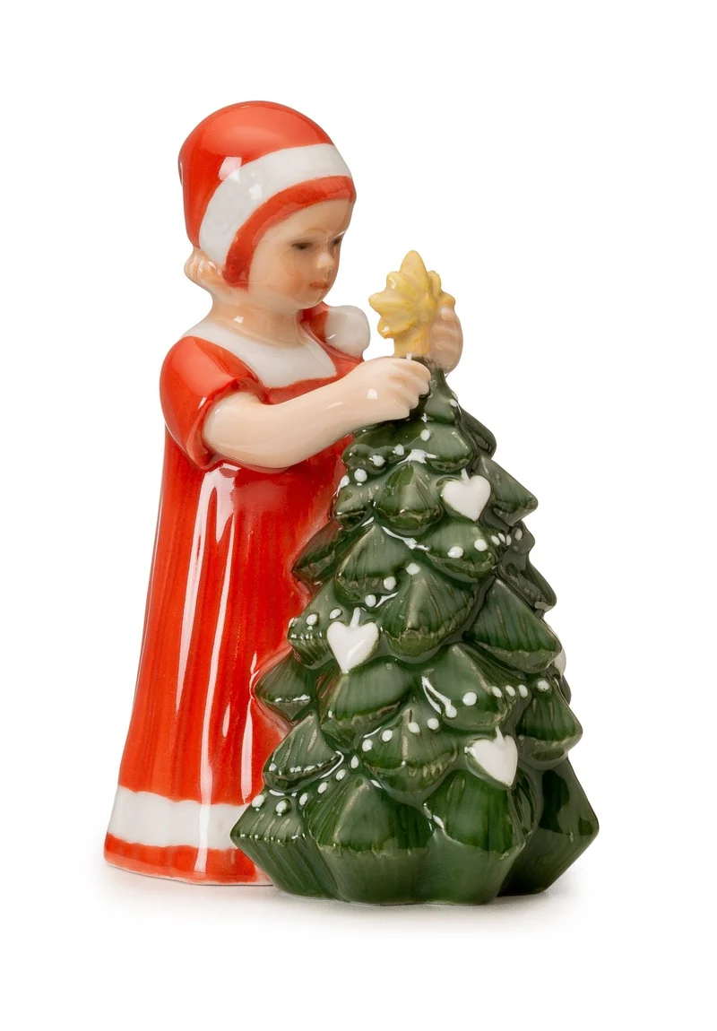 Royal Copenhagen Weihnachten 'Elsa schmückt Mini-Baum - rot'