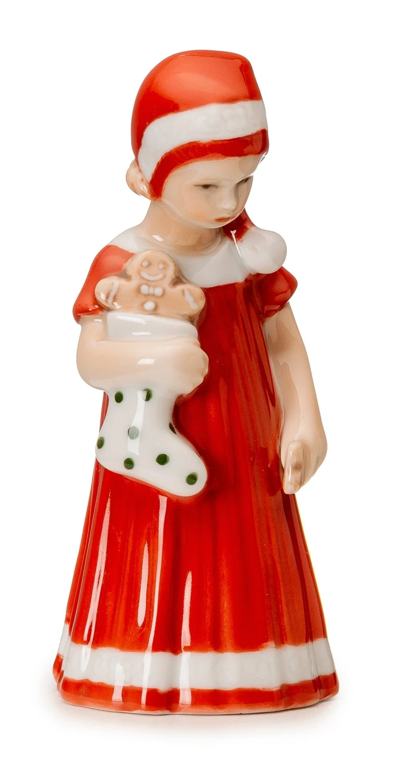 Royal Copenhagen Weihnachten 'Elsa mit Mini-Socke - rot'