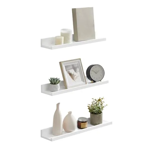 SONGMICS Wandregal, Schweberegal, 3er Set, 10 x 38 cm