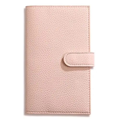 Notizbuch, A6-Taschen-Wochenplaner-Notizbuch mit Ledereinband in Mehrfarbig, 1 Stück(Pink)