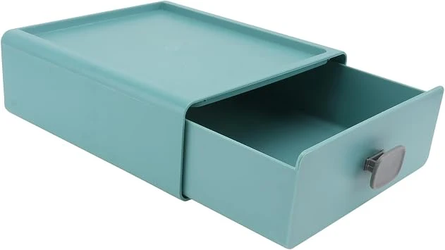minkissy Robuste Pp-kunststoff-organisationsbox Tischaufbewahrungskoffer Einfaches Design Für Den Wohnheimbereich Im Home Office
