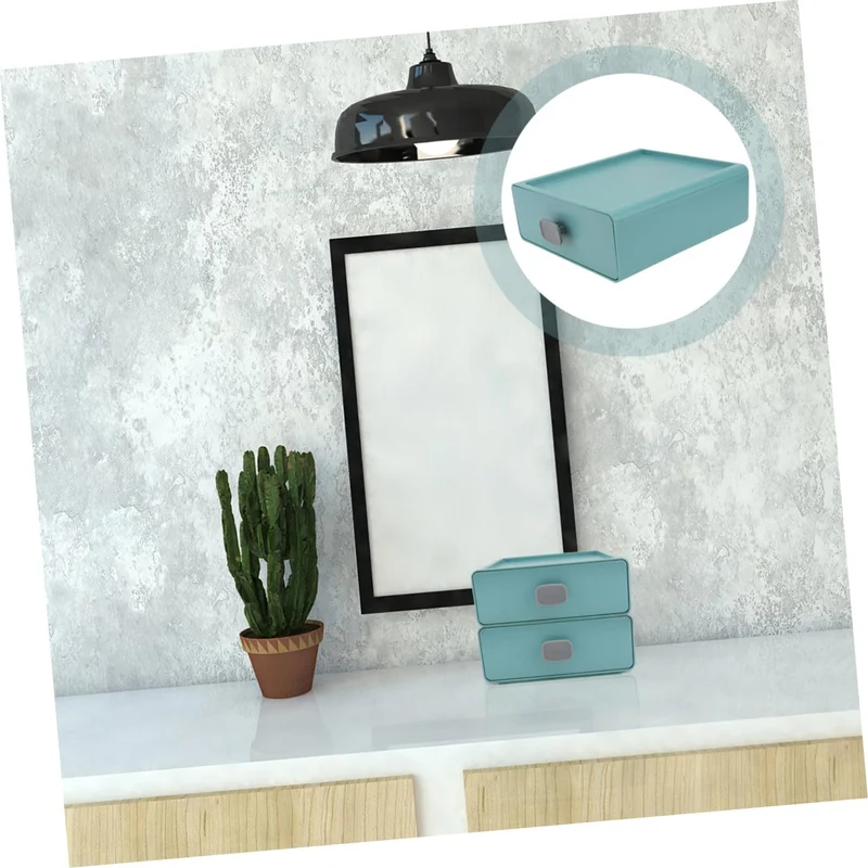 minkissy Robuste Pp-kunststoff-organisationsbox Tischaufbewahrungskoffer Einfaches Design Für Den Wohnheimbereich Im Home Office